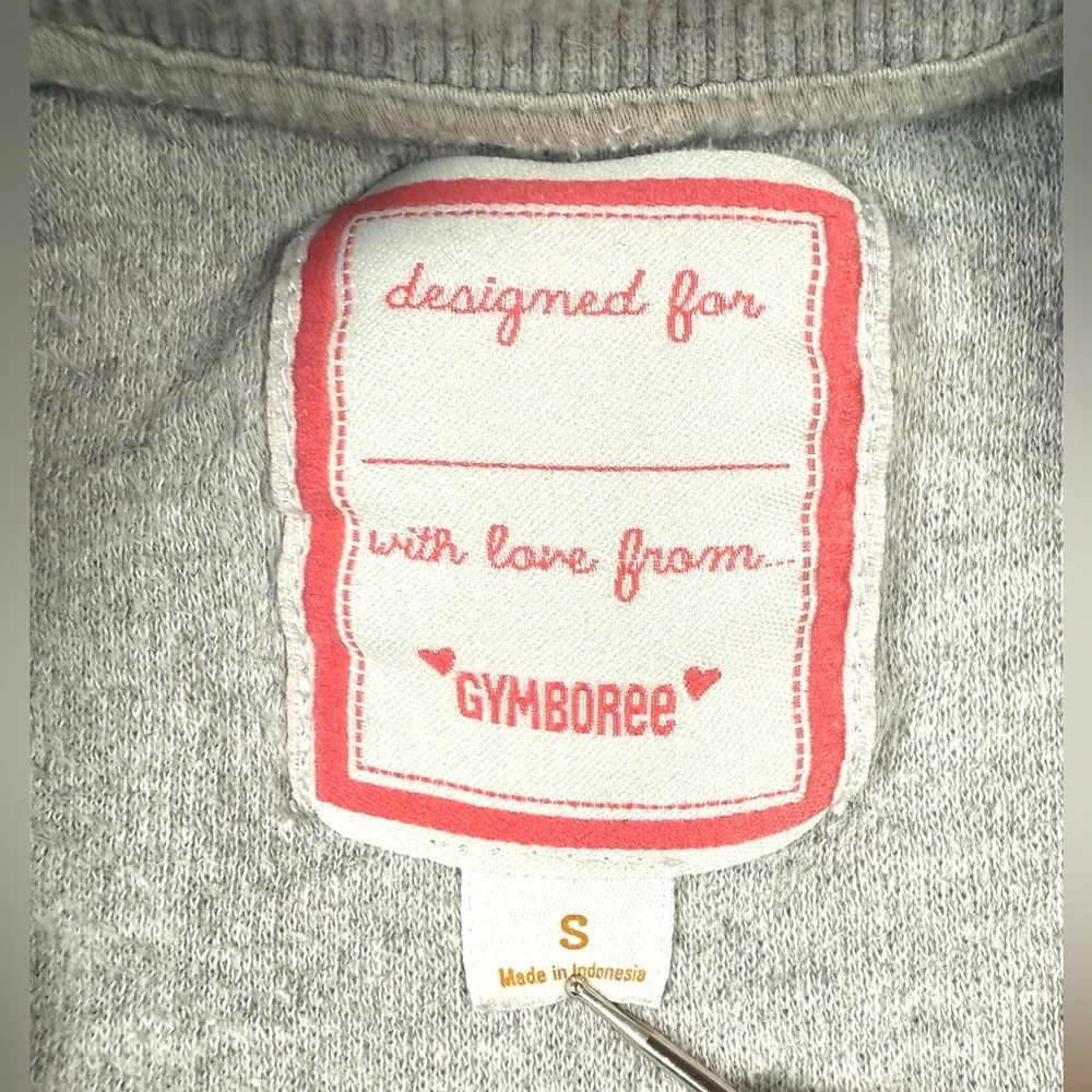 GYMBOREE Girls Sequin Patch Bomber Jacket S Hello Fries Smiley Face‎ Girly Fun